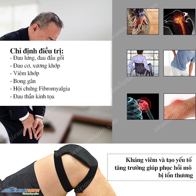 Thiết bị giảm đau nhức bằng sóng điện từ Pain Gear - Knee Pain